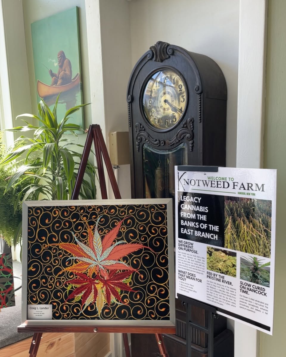 Knotweed Farm welcome display